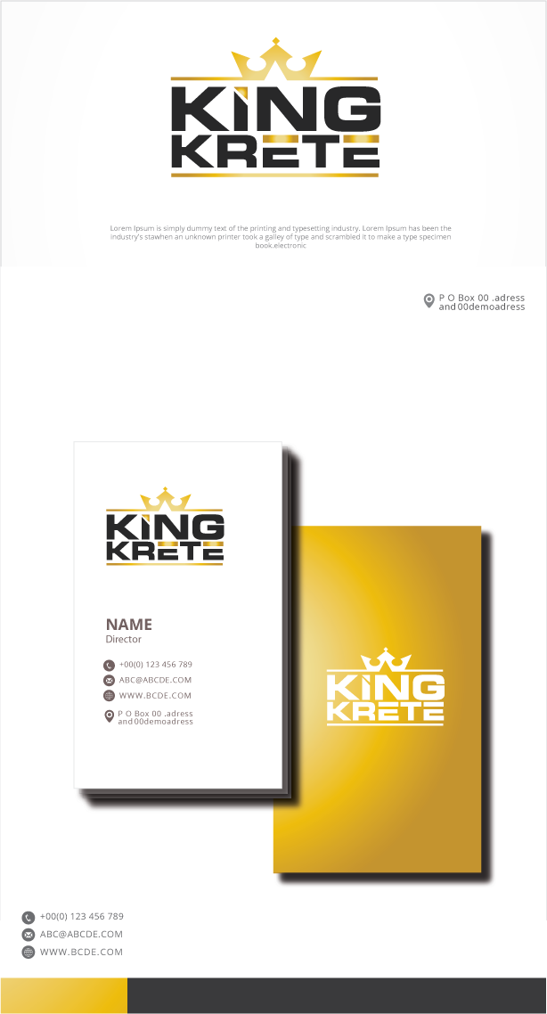 Design de Logo par graphicevolution pour King Krete | Design #28735789