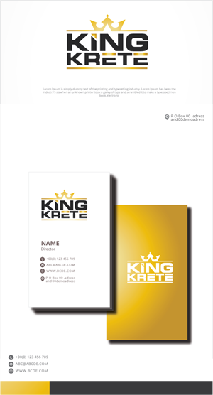 Design de Logo par graphicevolution pour King Krete | Design : #28735789