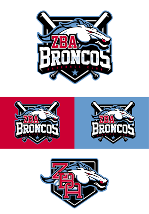 ZBA Broncos | Diseño de Logo por OR-PiXEL STUDIO ™
