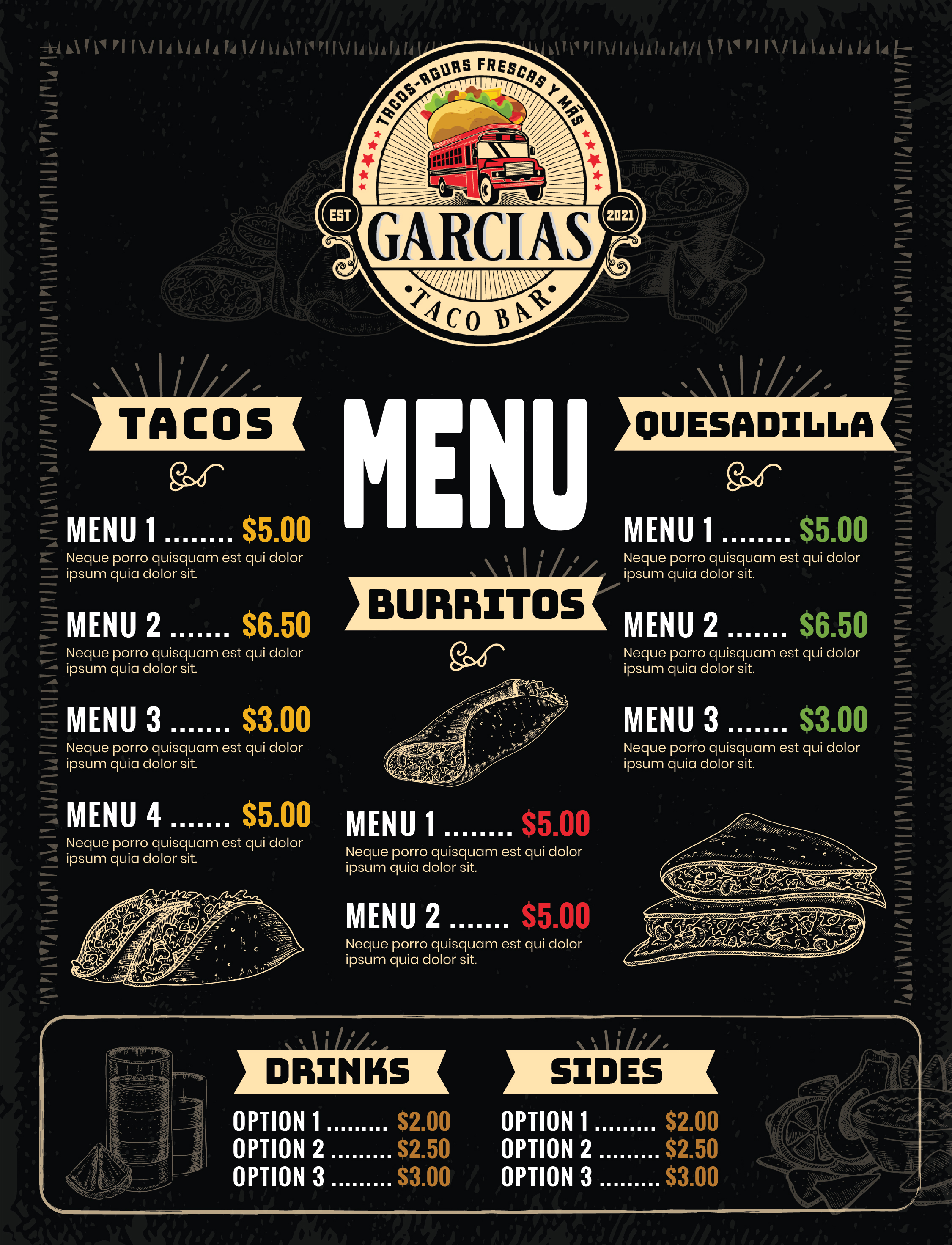 Menu Design by Mikai!13 for this project | Design #28744338