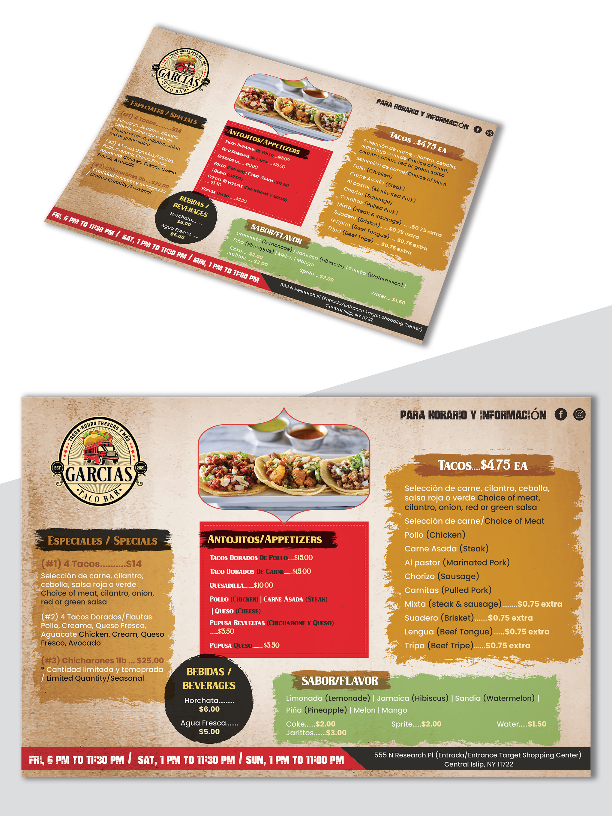 Menu Design by creativemood438 for this project | Design #28766147