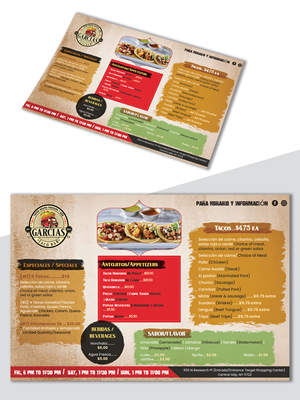 Menu Design by creativemood438 for this project | Design: #28766147
