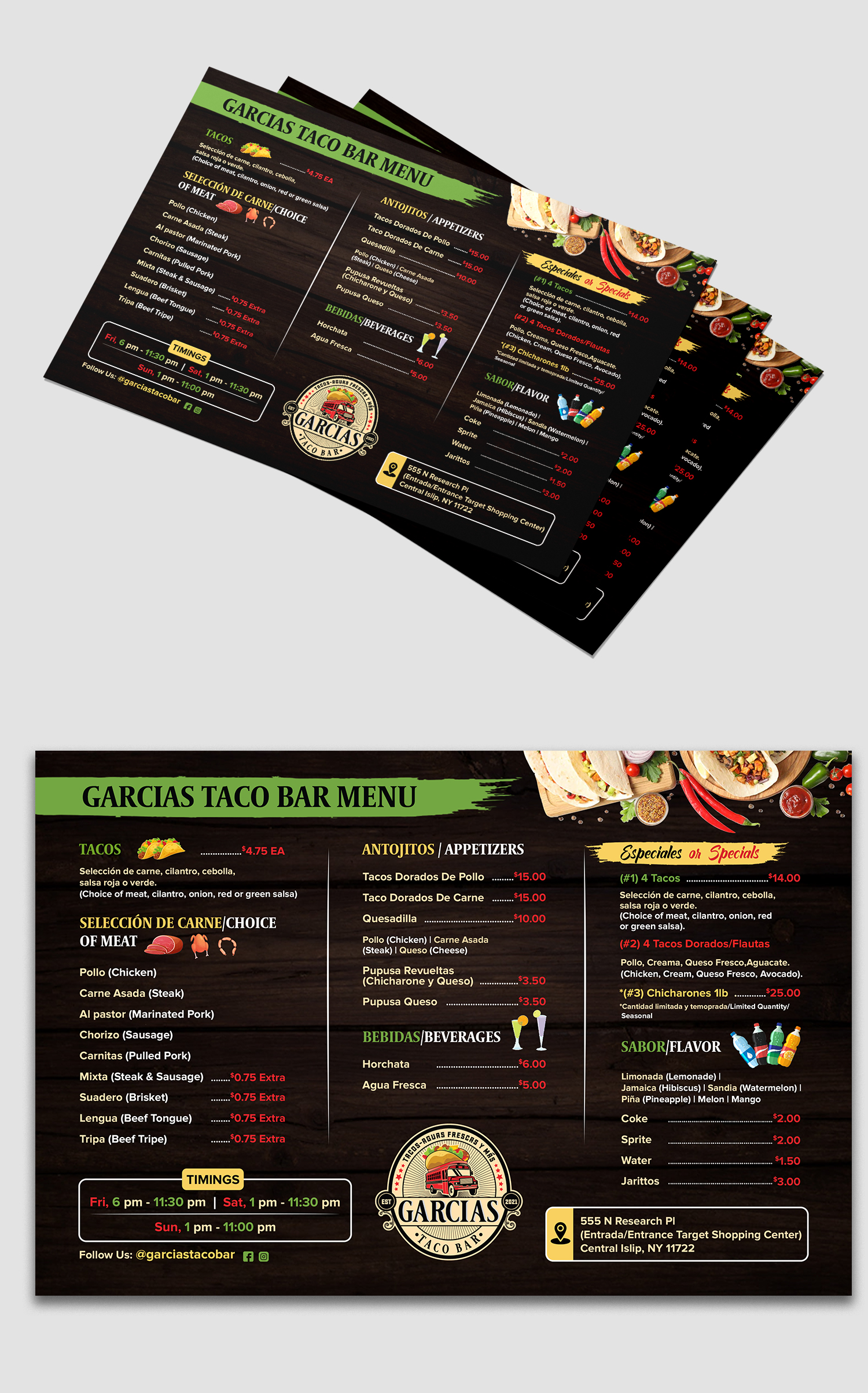 Menu Design by debdesign for this project | Design #28765168