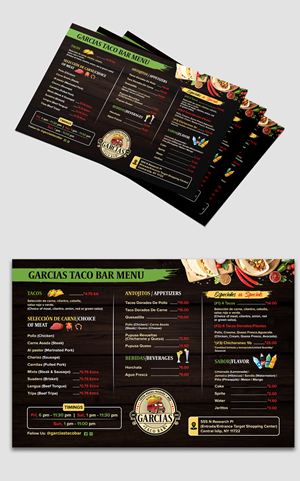 Menu Design by debdesign for this project | Design: #28765168