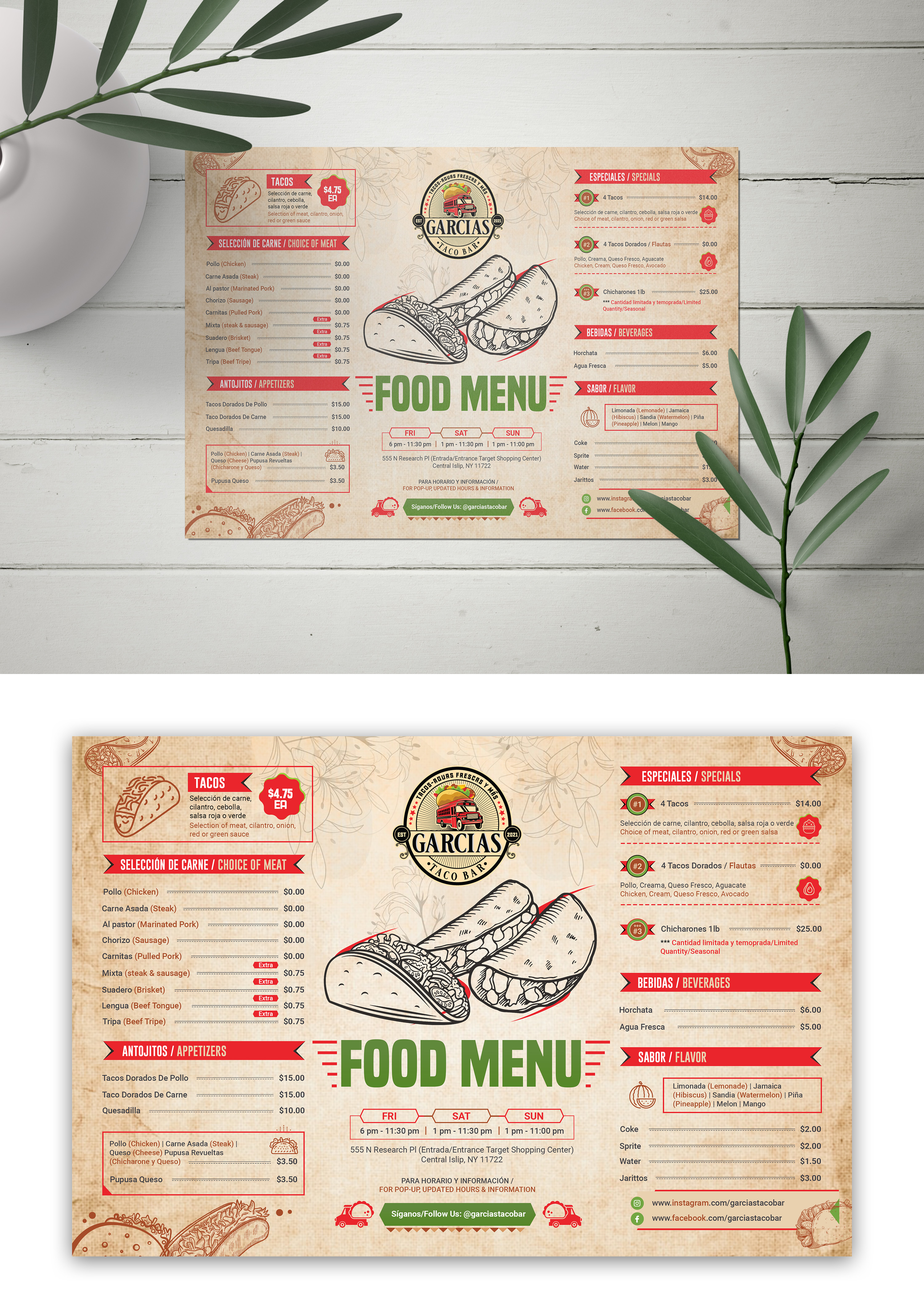 Menu Design by debdesign for this project | Design #28765793