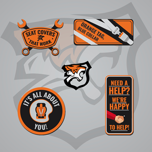 Cool Hard Hat Stickers  for Construction Industry Brand Awareness | Sticker Design by Aliy Syed