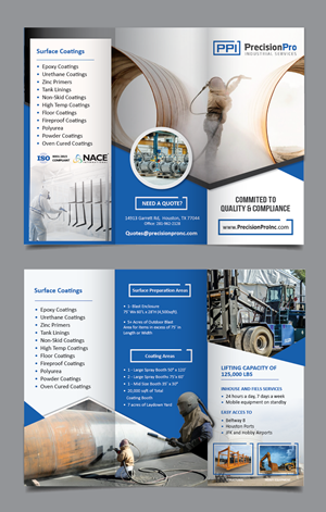 Design de Flyer par alex989 pour Precision Pro Inc | Design : #28741731
