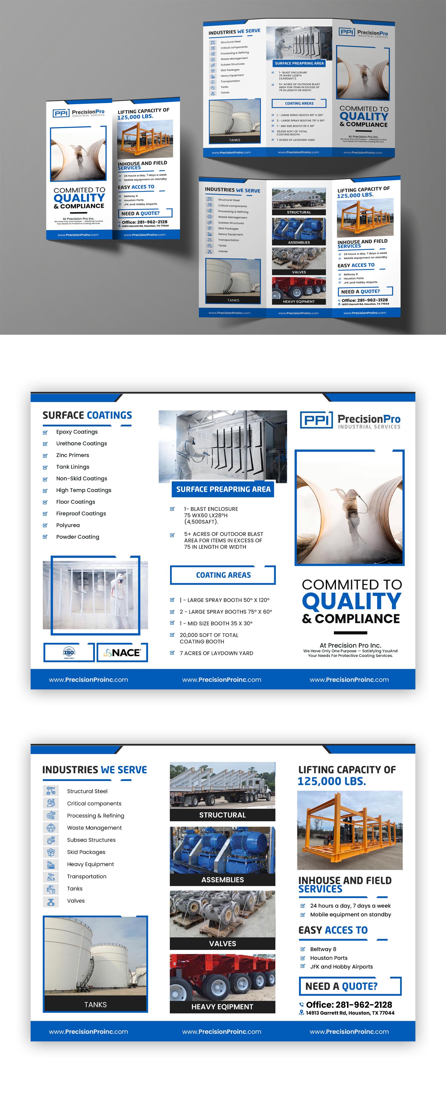 Diseño de Flyer por debdesign para Precision Pro Inc | Diseño #28740097