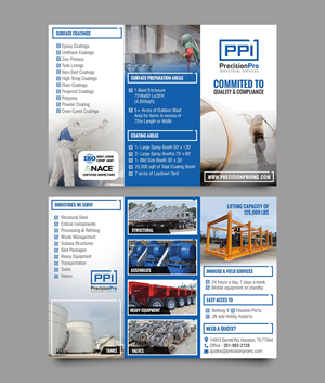 Precision Pro Industrial Services Brochure | Flyer-Design von chandrayaan.creative