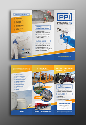 Design de Flyer par ecorokerz pour Precision Pro Inc | Design : #28740815
