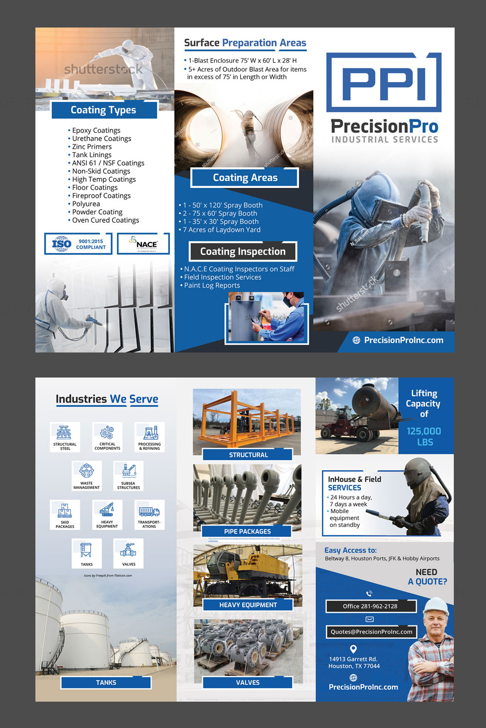 Flyer-Design von DA. für Precision Pro Inc | Design #28763997