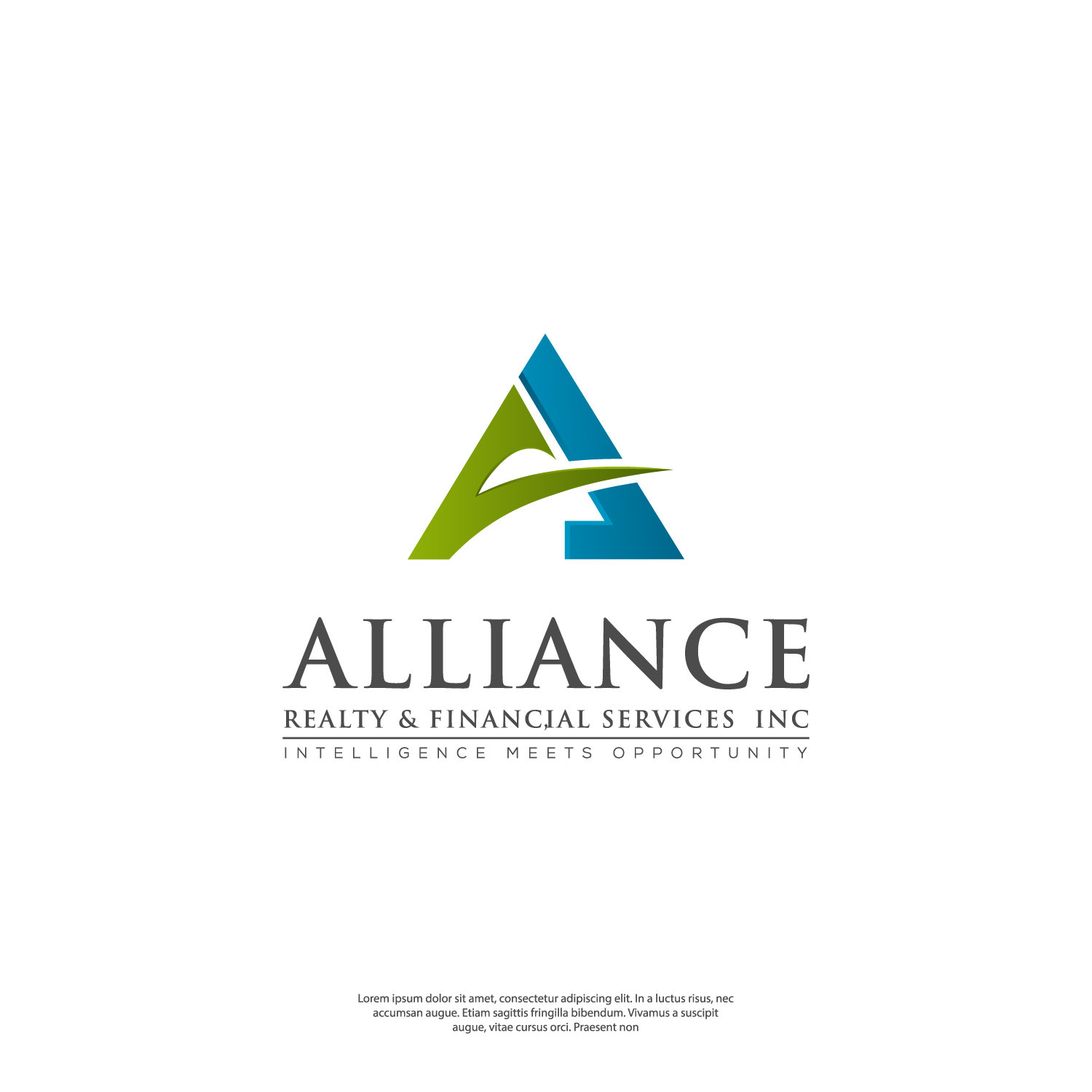 Logo Design by Clean Designs 2 for Alliance Realty & Financial Services, Inc | Design #28740351