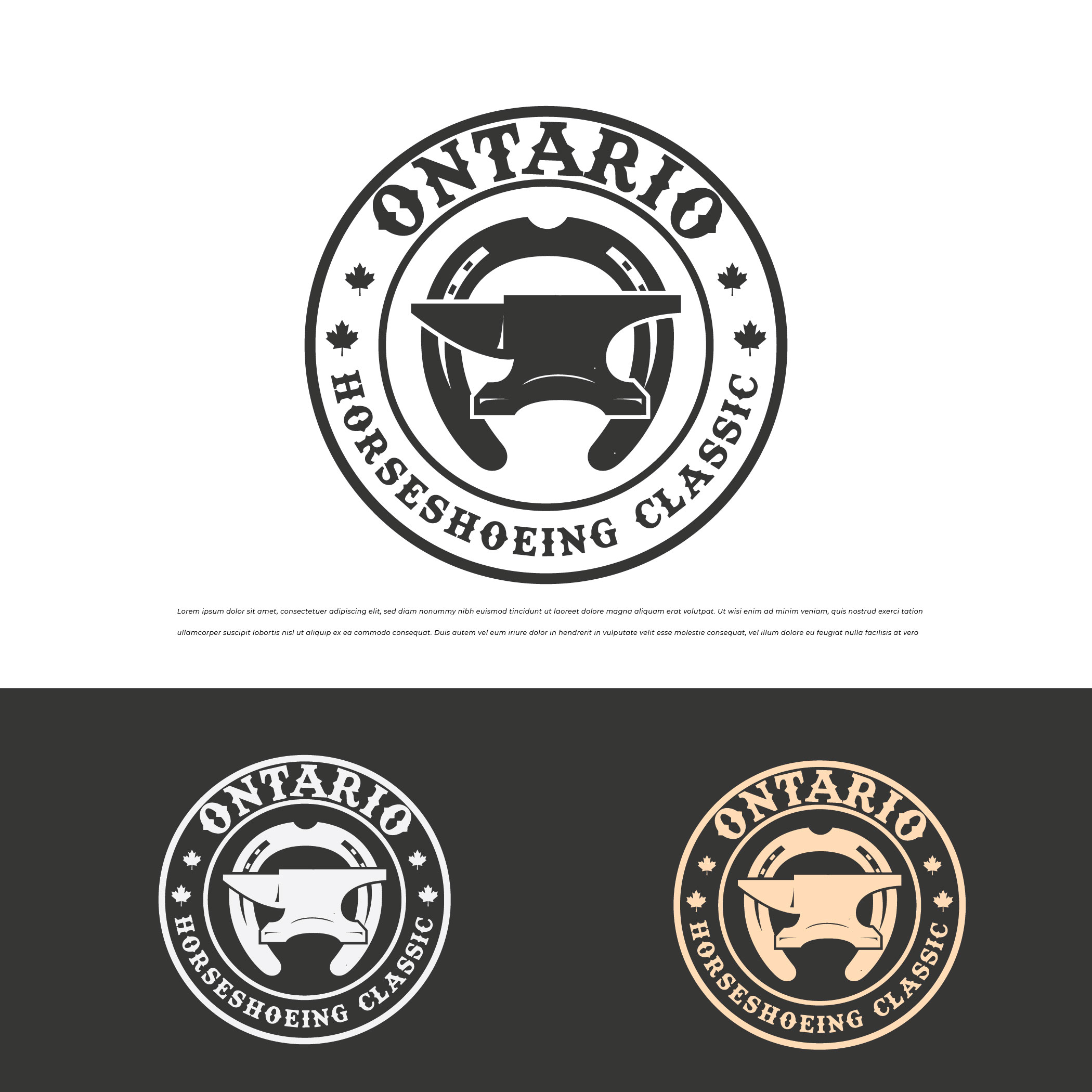 Logo Design by ILLUSTRATOR PRO for Ontario Farrier’s Association  | Design #28773285