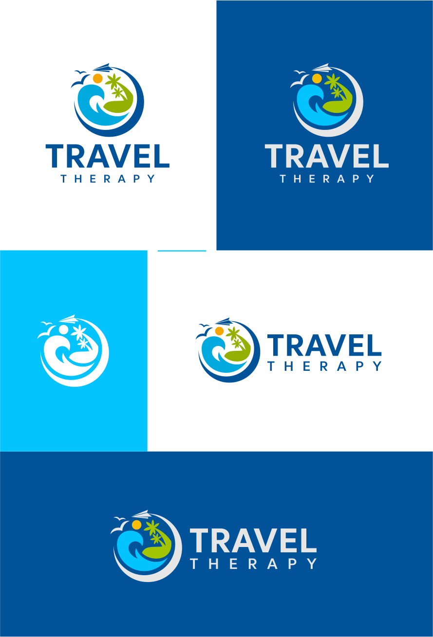 Logo-Design von artswolf für Travel Therapy | Design #28774286