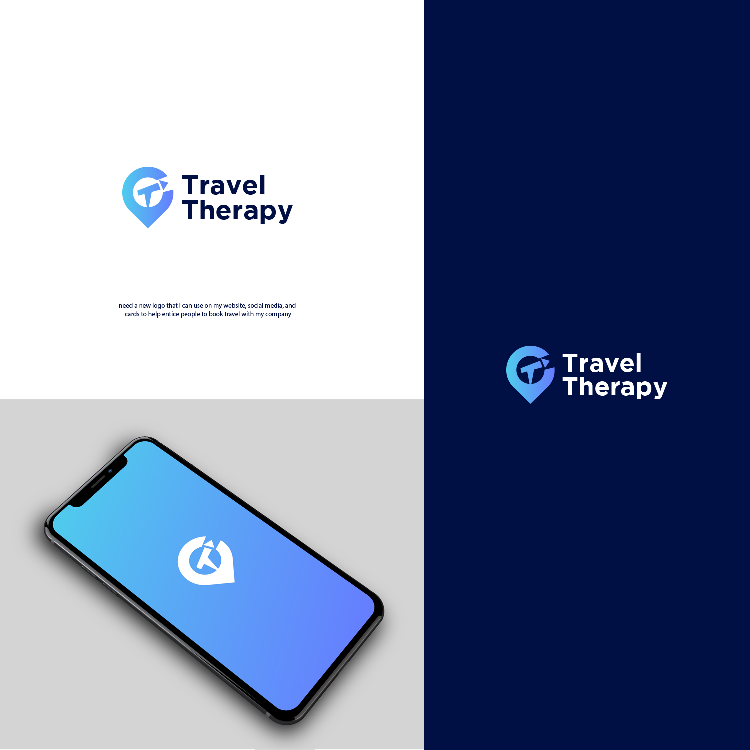 Logo Design by nzdesigners for Travel Therapy | Design #28754366