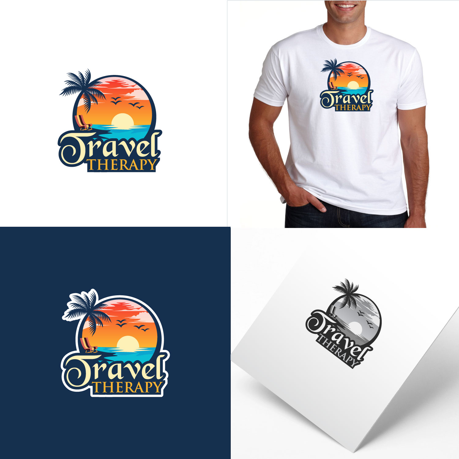 Logo Design by webeezine for Travel Therapy | Design #28756893