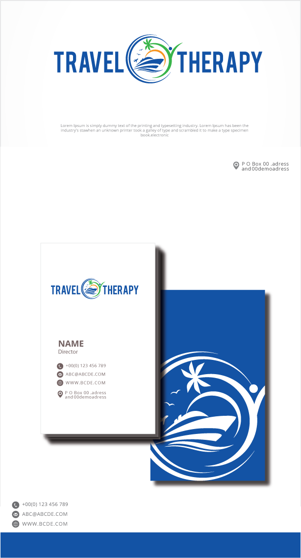 Logo Design by graphicevolution for Travel Therapy | Design #28740481