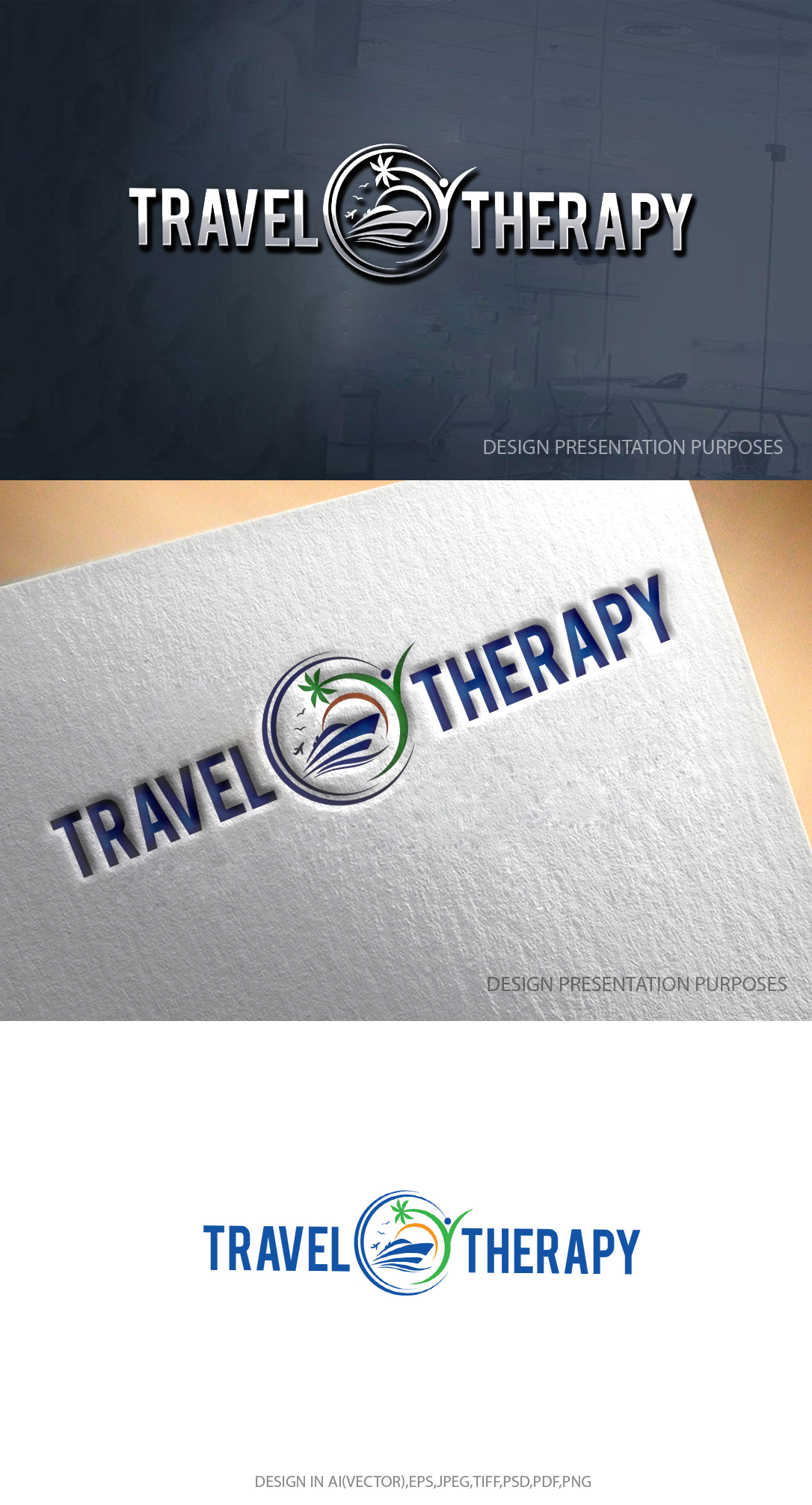 Logo-Design von graphicevolution für Travel Therapy | Design #28740482
