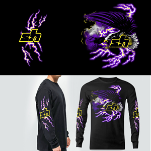 LIGHTNING HAWK STORM design | Diseño de Camiseta por Falih A