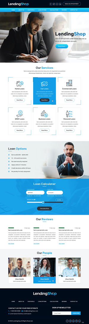 LendingShop Website design, we are a home loan / lending company | Web-Design von pb