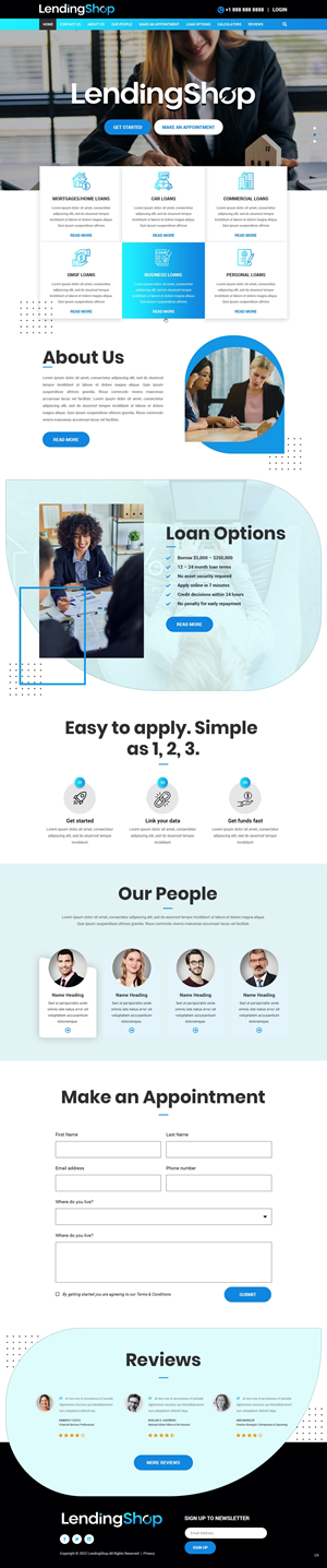 LendingShop Website design, we are a home loan / lending company | Web-Design von pb