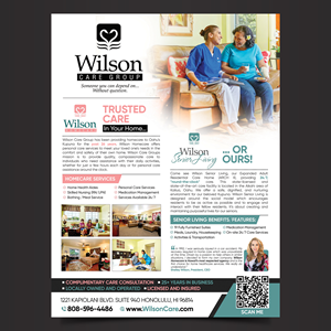 Flyer Design by Designers Hub for Wilson Care Group | Design: #28768609