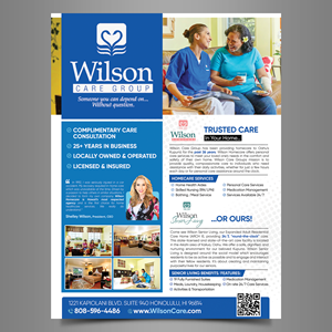 Flyer Design by Designers Hub for Wilson Care Group | Design: #28775601