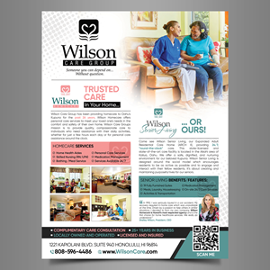 Magazine  AD 1 full page only  for senior care and senior living in Hawaii | Design de Flyer par Designers Hub