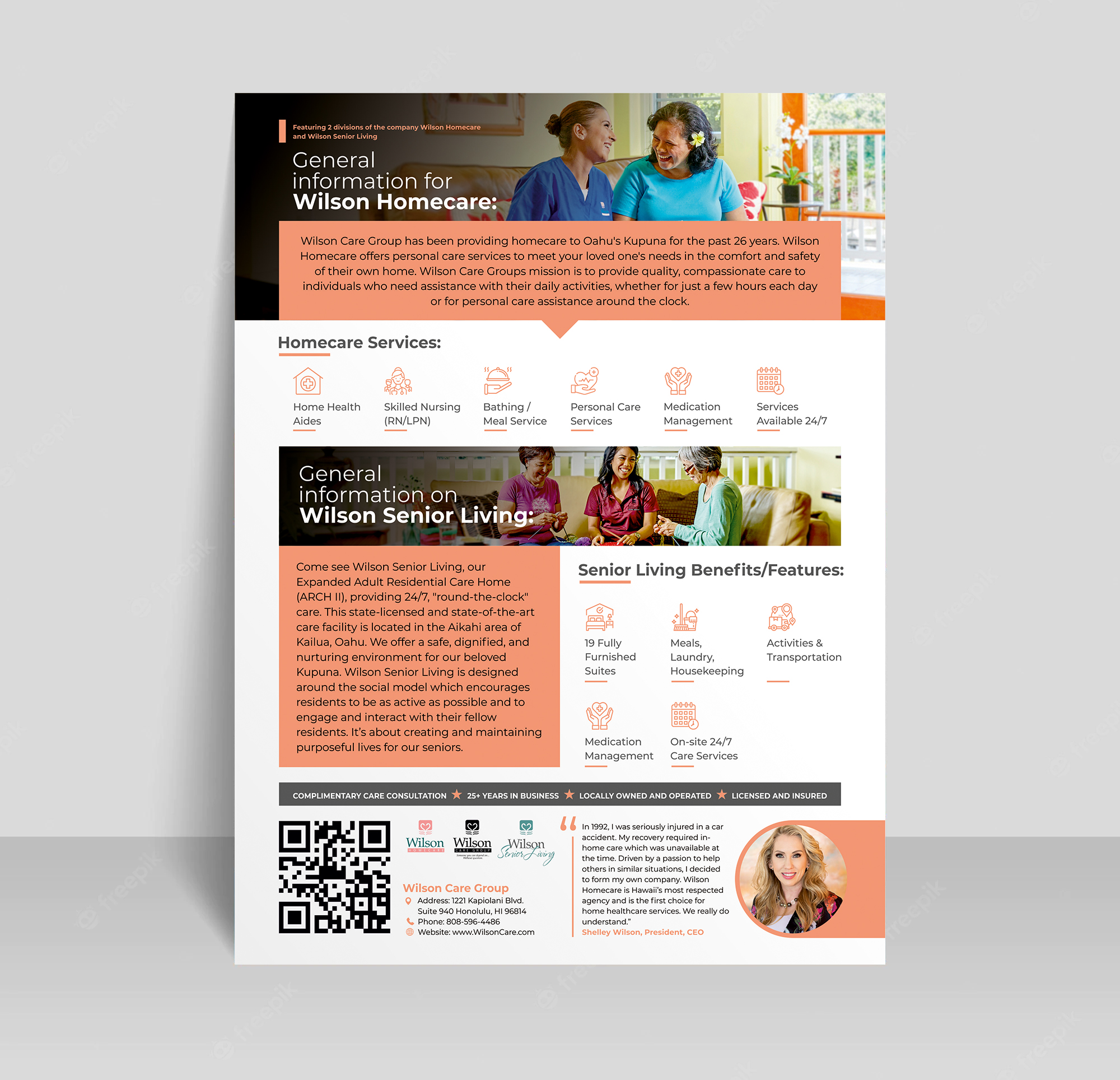 Flyer Design by KreativeMadz for Wilson Care Group | Design #28759996