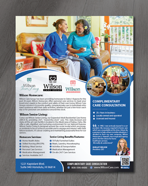 Design de Flyer par alex989 pour Wilson Care Group | Design : #28758656
