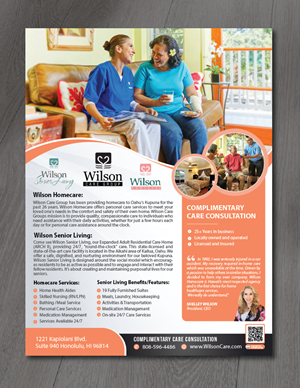 Design de Flyer par alex989 pour Wilson Care Group | Design : #28758657