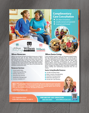 Design de Flyer par alex989 pour Wilson Care Group | Design : #28758921