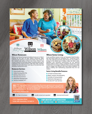 Design de Flyer par alex989 pour Wilson Care Group | Design : #28758922