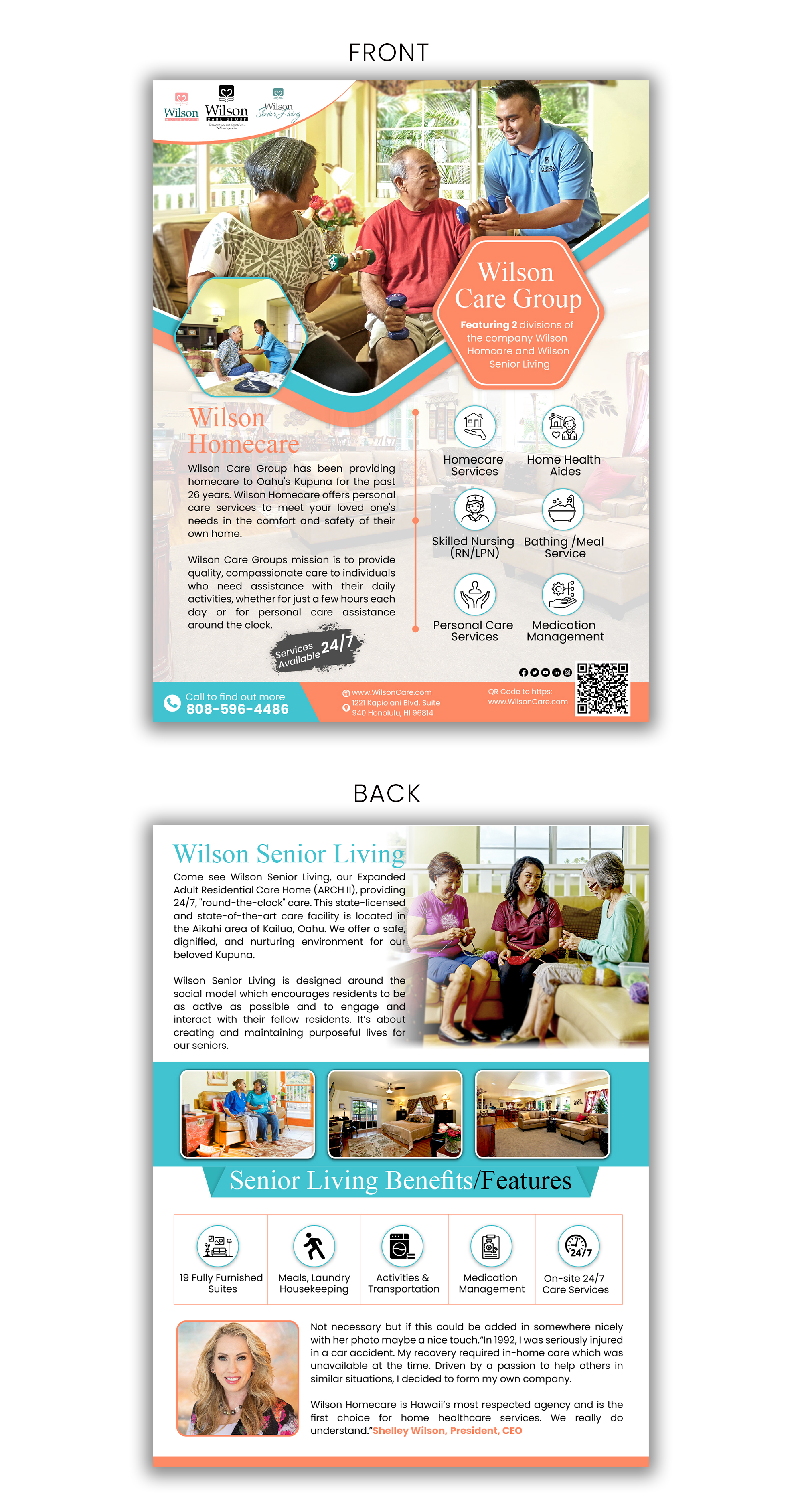 Flyer Design by AQKhan for Wilson Care Group | Design #28759546
