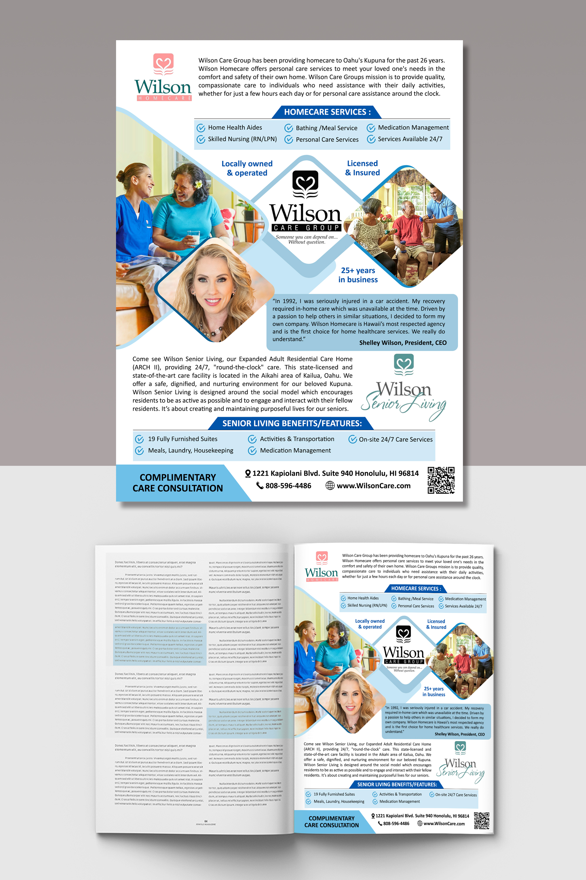 Flyer Design by aneesha_s for Wilson Care Group | Design #28777704