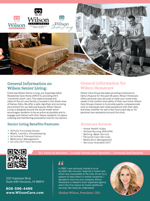 Design de Flyer par JK18 pour Wilson Care Group | Design : #28760809