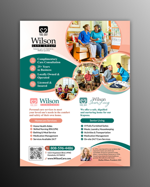 Design de Flyer par OwnDesign pour Wilson Care Group | Design : #28817427