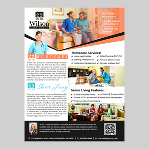 Design de Flyer par ecorokerz pour Wilson Care Group | Design : #28754381
