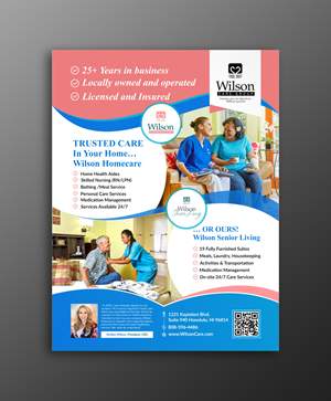 Design de Flyer par ecorokerz pour Wilson Care Group | Design : #28763918