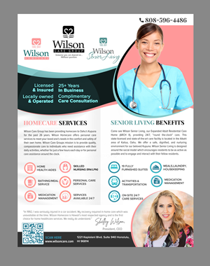 Design de Flyer par SAI DESIGNS pour Wilson Care Group | Design : #28778434