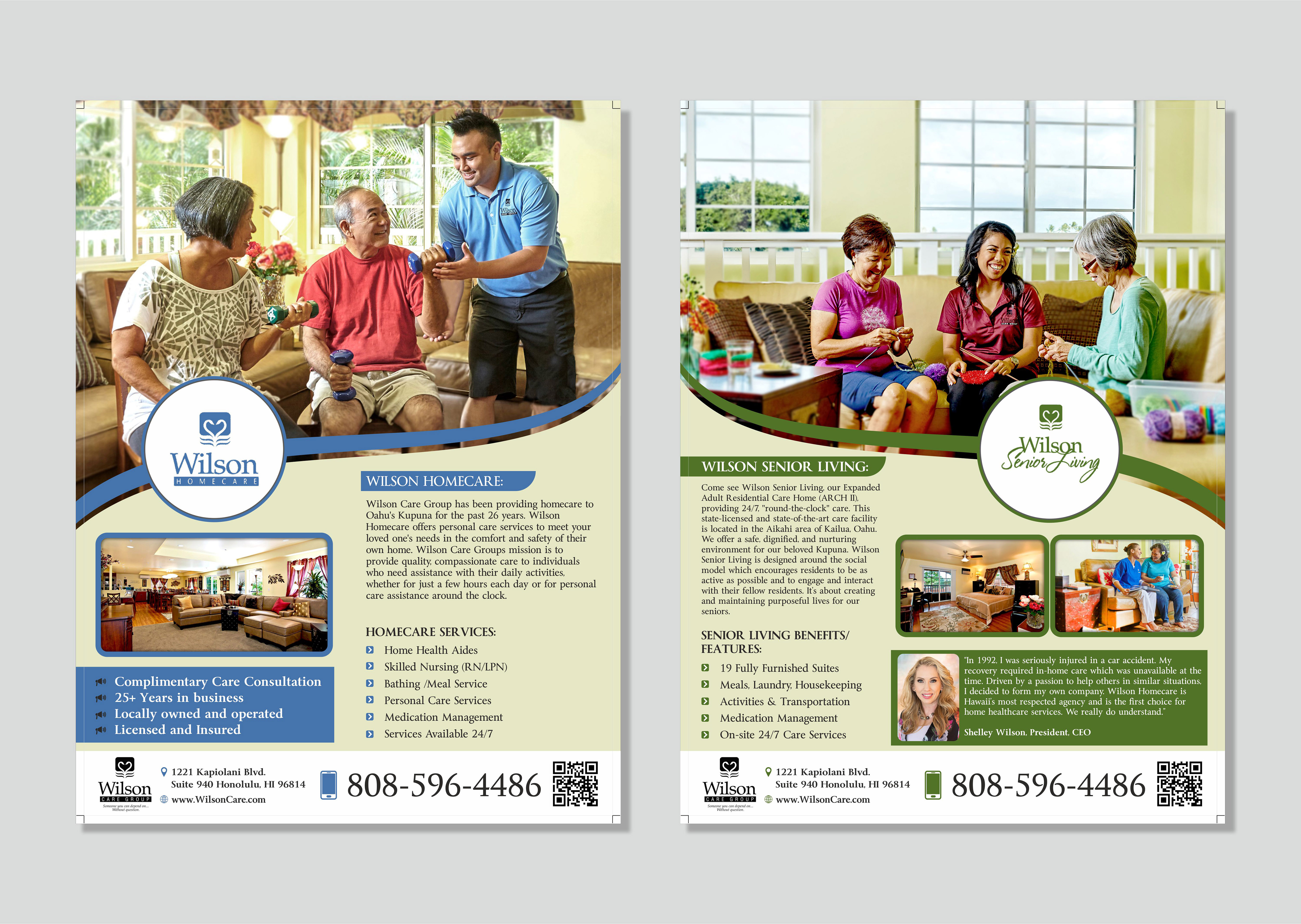 Design de Flyer par Fine Graphics House pour Wilson Care Group | Design #28750816