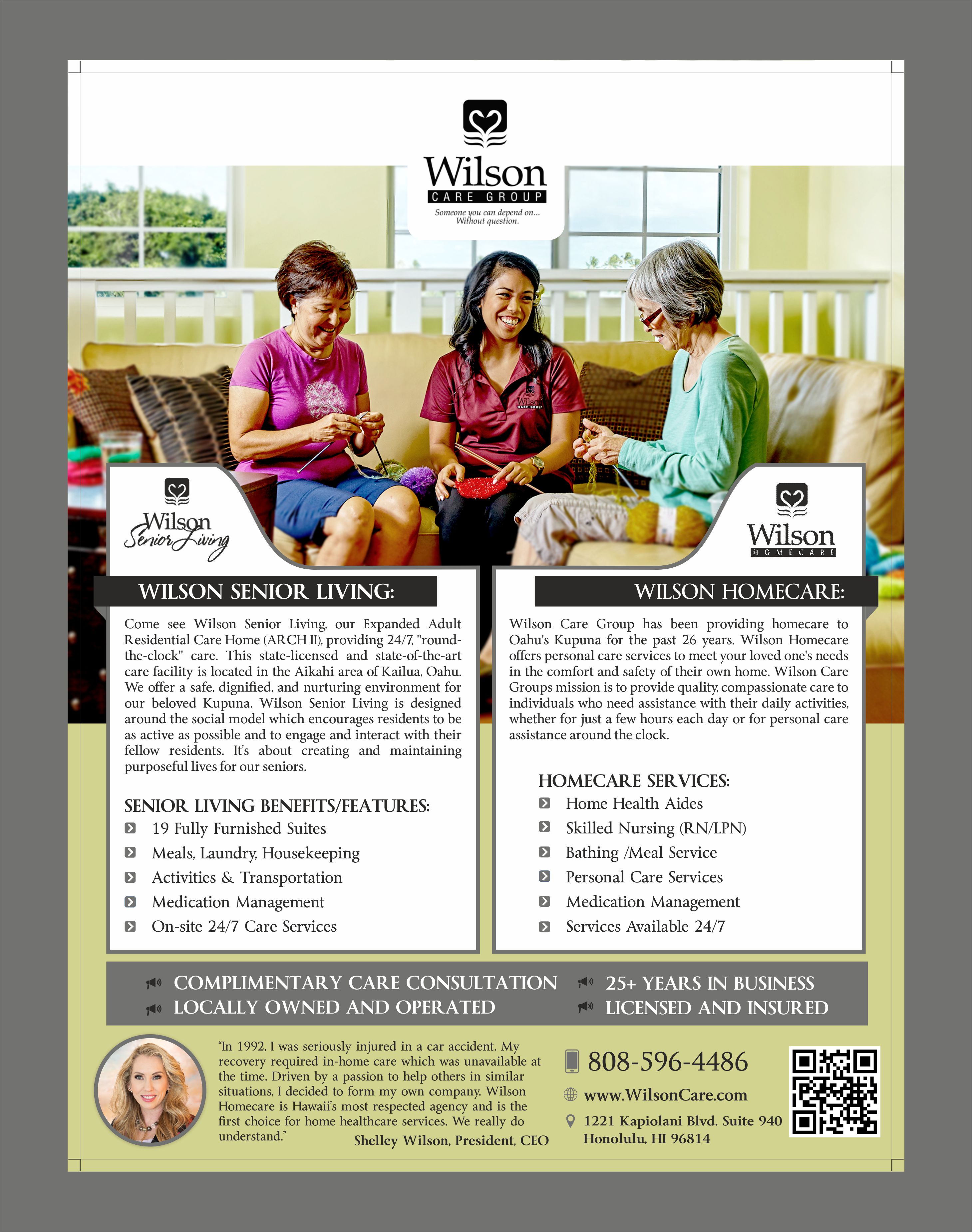 Flyer Design by Fine Graphics House for Wilson Care Group | Design #28757408