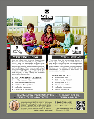 Design de Flyer par Fine Graphics House pour Wilson Care Group | Design : #28757408