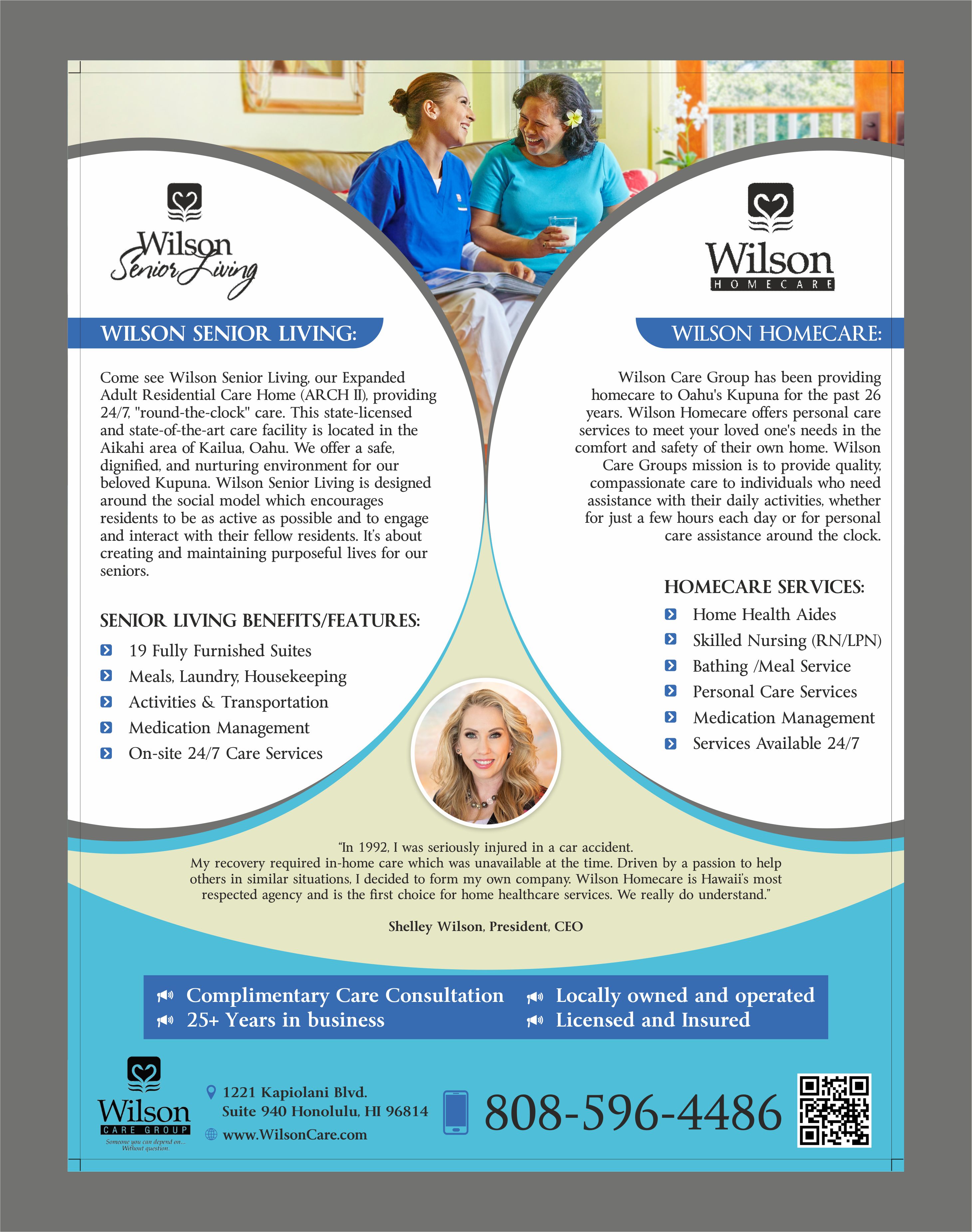 Flyer Design by Fine Graphics House for Wilson Care Group | Design #28757415