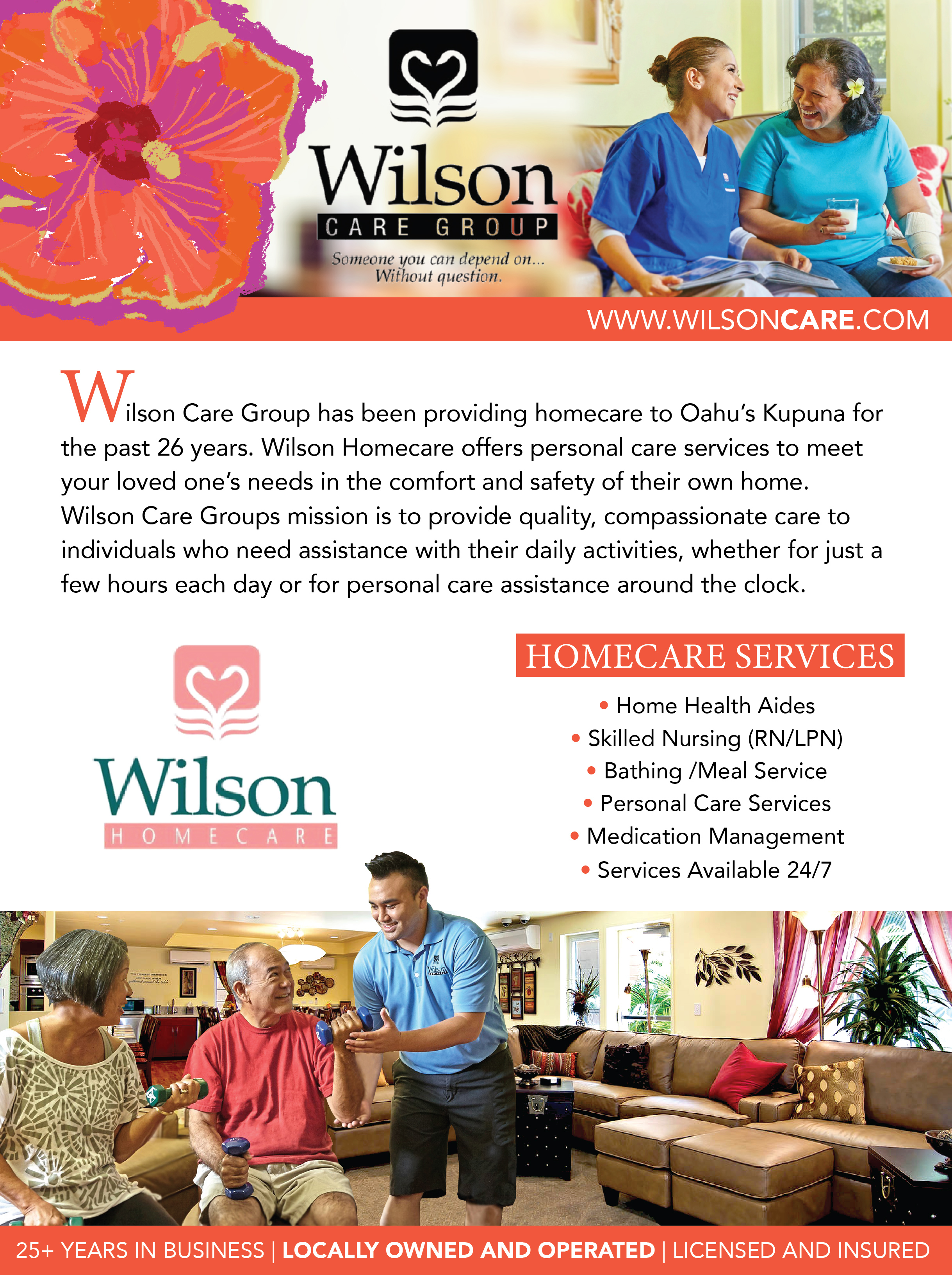 Flyer Design by AlohaGirl for Wilson Care Group | Design #28747918