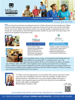 Design de Flyer par AlohaGirl pour Wilson Care Group | Design : #28781257