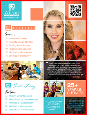 Diseño de Flyer por Graphic Guy para Wilson Care Group | Diseño: #28771156