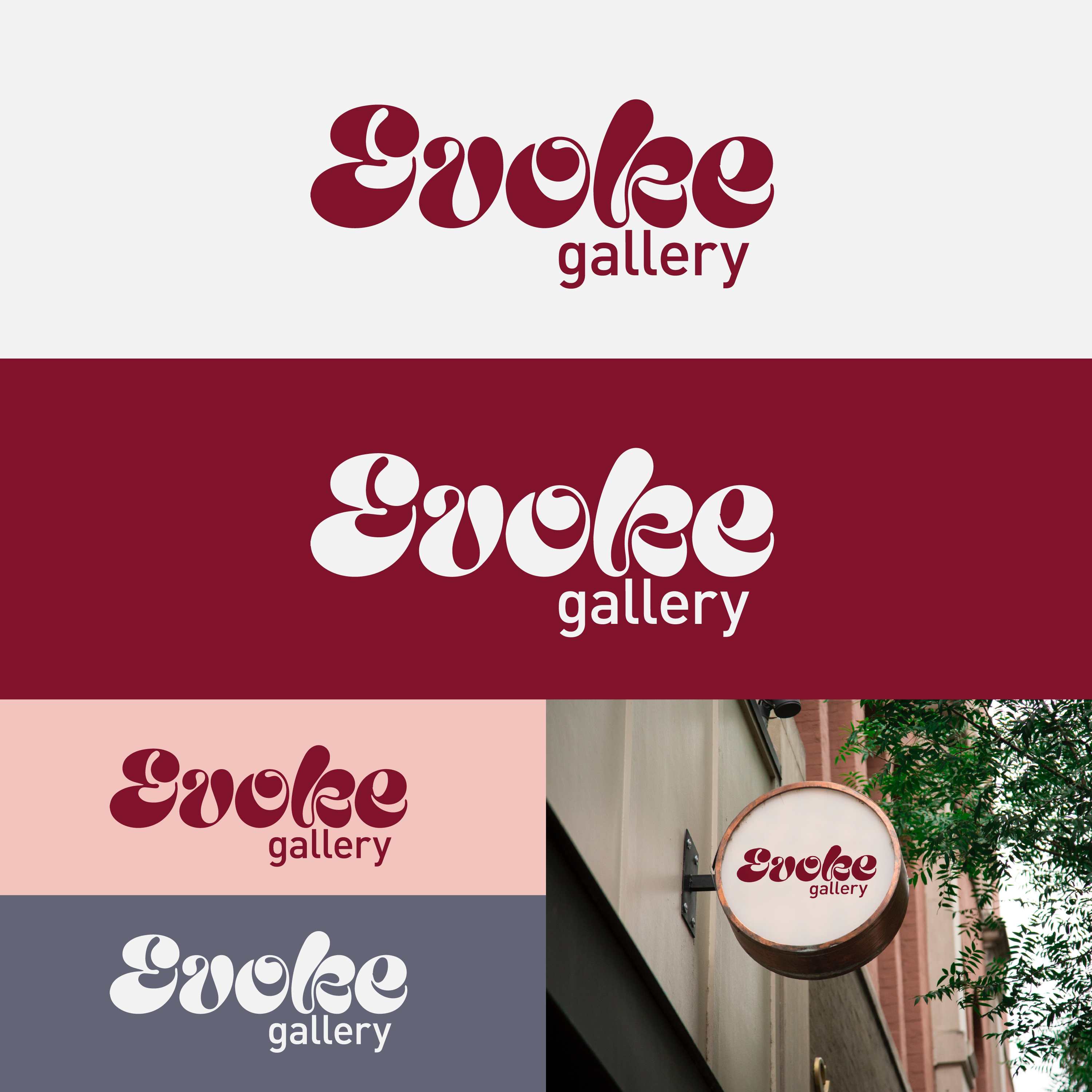 Logo Design by Dmytro P for Evoke Art Gallery | Design #28778927