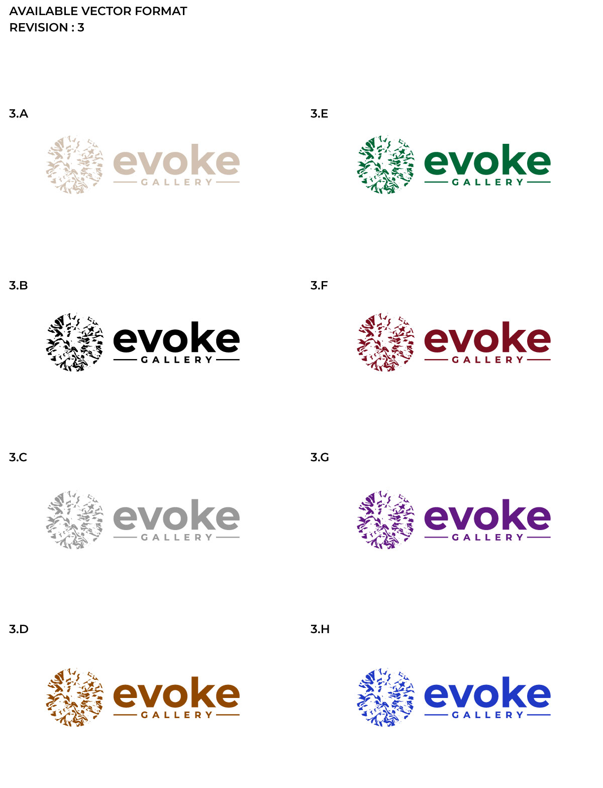 Logo Design by RS_Design for Evoke Art Gallery | Design #28754354
