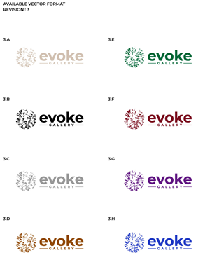 Logo Design by RS_Design for Evoke Art Gallery | Design: #28754354